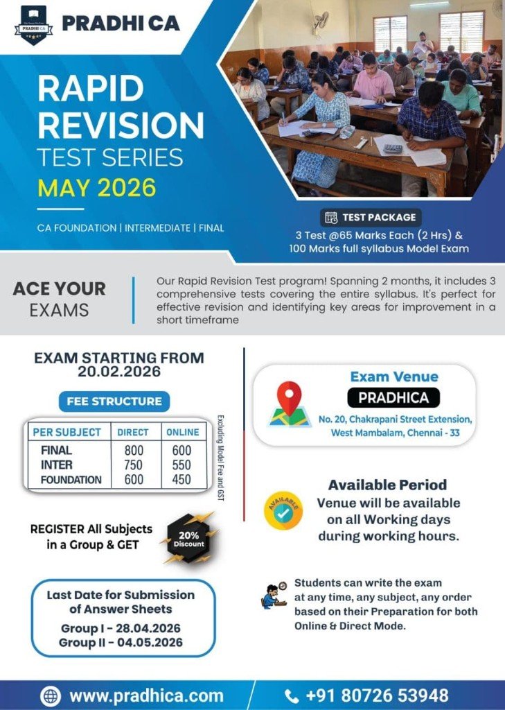 May 26 Unscheduled Model Exam